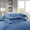 MarCielo 3-Piece 100% Cotton Oversized Bedspread Lightweight Quilt Coverlet Embroidery Farmhouse Bedding Set (TG Midtone Blue, Oversized Queen (100"x106"))
