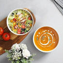 MALACASA Large Serving Bowls - 60 OZ (8") Salad Bowls Set of 2, White Mixing Bowls for Kitchen, Soup, Pasta and Dinner, Large Salad Bowls Set, Dishwasher & Oven Safe, Series REGULAR by CozyNest Decor