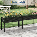Galvanized Raised Garden Bed with Legs - 50×32×17In Metal Planter Box for Vegetables, Outdoor Raised Garden Beds Gardening, Durable Planter Raised Beds, Sturdy Planters for Outdoor Plants (Black) by GreenHaven Gardens