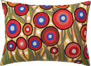 Lumbar Yellow Poppy Floral Pillow Cover Red Poppies Flower Pillows Farmhouse Chair Cushion Floral Poppy Hand Embroidered Size 14x20 by CozyNest Decor
