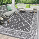 HEBE Outdoor Rug Waterproof 6x9, Reversible Plastic Straw Rug RV Camping Rug, Indoor Outdoor Patio Mat Clearance, Outside Carpet for Porch,Deck,Camper,Balcony,Backyard,Picnic by GreenHaven Gardens