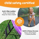 JUMPZYLLA Trampoline Outdoor 8FT 10FT 12FT 14FT 15FT 16FT with Enclosure and Ladder, ASTM Approved Recreational Trampoline for Kids and Adults, Anti-Rust Coated Frame by TinyTreasures Baby Boutique