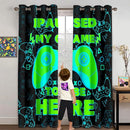 Gaming Gamepad Blackout Curtains - 2Pcs Game Windows Curtain Panels for Teens Boys Bedroom Green Gaming Console Curtains for Boys Kids Room Decor Grommet Top Thermal Insulated, 82 in x 84 in by TinyTreasures Baby Boutique