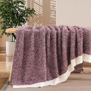 NEXHOME PRO Soft Throw Blankets for Couch, Reversible Warm Blankets Cozy Knit Blanket for Women, Fuzzy Plush Lightweight Throws for Sofa, Bed, Picnic, Wine 50 x 60 inches by TinyTreasures Baby Boutique