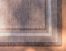 Unique Loom Outdoor Border Collection Area Rug - Soft Border (7' 1" x 10' Rectangle, Brown/ Ivory) by GreenHaven Gardens