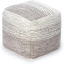 Anji Mountain 20"x20"x20" Handmade & Handcrafted Ottoman Pouf Comfortable Pouf Ottoman Foot Rest & Home Décor Accent for Living Room, Bedroom, Nursery, Kids Room, Patio by CozyNest Decor