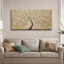 TAIJXAGSG Botanical Wall Art Gold Tree Flower Abstract Wall Decor Modern Canvas Art Wall Decor Print Abstract Paintings Pictures For Bedroom Bathroom Office Home Artwork Can Be Hung Directly 20"X 40" by CozyNest Decor