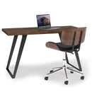 Lowry - Flat Top Desk - Rustic Natural Aged Brown by HouseOfZazla