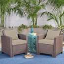 Outdoor Cushions for Patio Furniture, Waterproof Outdoor Chair Cushion w/Fade-Resistant, Removable & Machine-Washable Cover, 22x22 Inch, Deep Seat Sofa/Couch Pad Replacement – Set of 2, Cream by GreenHaven Gardens
