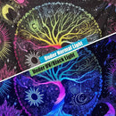 AACKart Blacklight Tapestry for Bedroom - Spiritual Tree of Life Wall Tapestry Glow in the Dark Wall Hanging 90.5 x 70.8 inches by CozyNest Decor