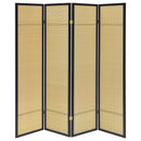 Sensei - 4 Panel Bamboo Room Divider Folding Screen - Natural