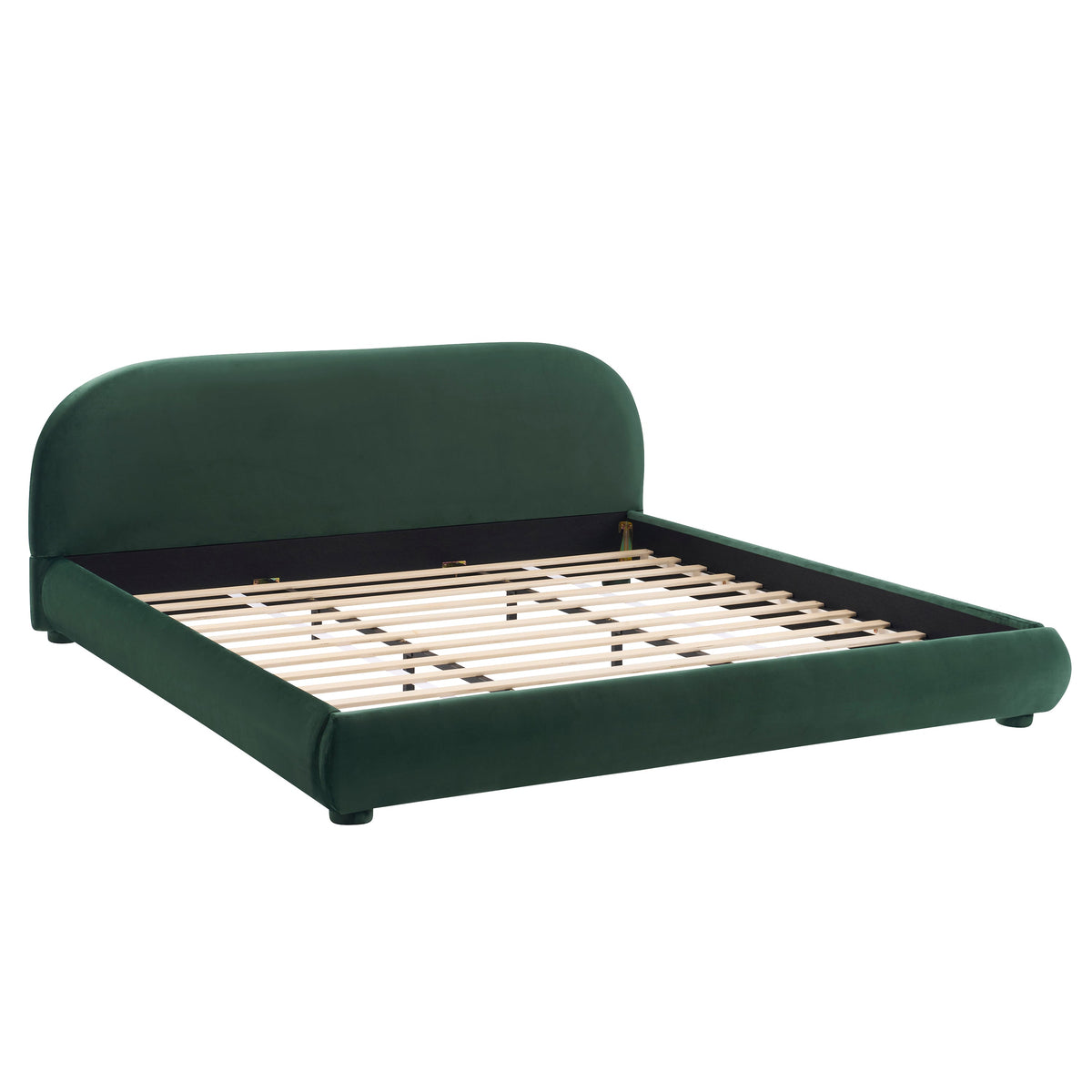 Dark Green Velvet Bed Frame, photo 6 of 10
