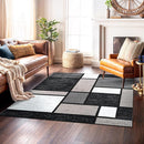 Rugshop Contemporary Modern Boxes for Home Office,Living Room,Bedroom,Kitchen Non Shedding Square Area Rug 6'6" x 6'6" Gray by TinyTreasures Baby Boutique