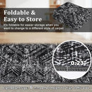 COZYLOOM Black Rug for Living Room 10x13 Machine Washable Area Rugs Modern Abstract Door Mats Non Slip Stain Resistant Geometric Accent Rug for Bedroom, Dining Room, Nursery by TinyTreasures Baby Boutique