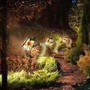 Garden Solar Lights Outdoor, Metal Watering Can Garden Stake Lights Cardinal Bird Decor Glass Art for Walkway, Pathway, Yard, Lawn by CozyNest Decor