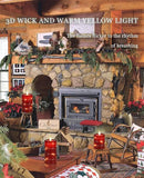 Red flameless Candles with Remote Control Timer Battery Operated LED Pillar Candles 4‘’ 5‘’ 6‘’ Fake Candles with String Lights Set of 3 for Christmas or Special Festivals Decorations by CozyNest Decor