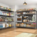 REIBII 2560LBS Storage Shelves 55.5"W Metal Shelving Unit 4 Tier Wire Shelving Commercial Adjustable Garage Shelving Heavy Duty for Storage Rack for Pantry, Garage, Kitchen, 55.5"W x 18"D x 55.5"H by CozyNest Decor