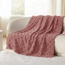 Bedsure GentleSoft Dusty Pink Throw Blanket for Couch - Checkered Fleece Blankets Gifts for Women Men Girls, Cute Soft Cozy Throw for Bedroom Home Decor Gifts, 50x60 Inches by CozyNest Decor