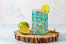 Hand Blown Mexican Drinking Glasses Confetti Premium Barware Gift by The Wine Savant