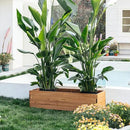 Wooden Raised Garden Bed Planter Box – Fir Wood Outdoor Vegetable, Herb & Flower Box with Drainage Holes – 47.24"x15.75"x12.6", Rot-Resistant, for Patio, Yard, Balcony by GreenHaven Gardens