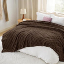 Bedsure GentleSoft Blankets Queen Size for Bed - Super Soft Cozy Blanket for Women Men Girls, Large Fuzzy Fleece Throw for Bedroom Decor, Dark Brown, 90x90 Inches by CozyNest Decor