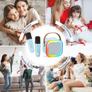 Mini Karaoke Machine for Kids Adults, Kids Toys Portable Karaoke Microphone Singing Speaker, Karaoke Player with 2 Wireless Mic, Birthday Gifts for Girls Ages 4, 5, 6, 7, 8, 9, 10, 12+ Years Old(Blue) by TinyTreasures Baby Boutique