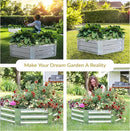 Sunnydaze 11.75" H Raised Metal Garden Bed - Galvanized Raised Garden Bed Outdoor for Vegetables and Flowers - Silver - Hexagon by GreenHaven Gardens