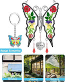 KY&BOSAM I Love You Mom Butterfly Suncatcher for Window Gift for Mom Pressed Flower Between Wings in Glass Metal Engraved Charm Gift for Women Mother's Day Valentine's Birthday Thanksgiving Christmas by GreenHaven Gardens