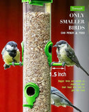 Bird Feeder Premium Hard Plastic for Wild Bird Feeders for Outdoors, Tube Bird Feeders for Outdoors Hanging,14 Inch 6 Port Lawn,Pack of 1 by CozyNest Decor