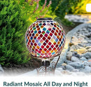 Sunnydaze 10-Inch Solar Gazing Ball for Garden - Glass Outdoor Gazing Globe - Summer Trellis by CozyNest Decor