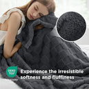 Bedsure GentleSoft Twin Blanket for Bed Dark Grey - Super Soft Cozy Blankets for Women Men Girls, Cute Fuzzy Fleece Throws for Bedroom Couch, 60x80 Inches by CozyNest Decor