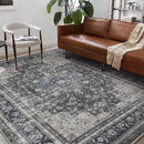 Washable Area Rug 10'x14' Boho Design Non-Shedding Easy Care Ideal for High Traffic Areas in Living Room Bedroom Office Coffee Table Kitchen Large Carpet by TinyTreasures Baby Boutique