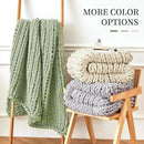 Admitrack Chunky Knit Blanket Throw, 100% Hand Knit Chenille Throw Blanket for Sofa & Home Decor, Soft and Cozy Knitted Throw Blankets (Sage Green, 60""x80""), XNR010 by CozyNest Decor