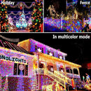 KNONEW 403FT 1000 LED Christmas Lights Color Changing Outdoor String Lights with 11 Modes & Timer Fairy Light Plug in Waterproof Fairy Lights for Xmas Yard Tree Wedding Party(Warm White to Multicolor) by GreenHaven Gardens