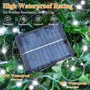 2 Pack Solar String Lights Total 480LED 158FT, IP67 Waterproof Solar Lights for Outside with 8 Modes, Upgraded Solar Panel Fairy Lights for Garden Party Wedding Decorations (Cool White) by CozyNest Decor