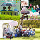 Stroller Rain Cover Baby Mosquito Net Universal Weather Shield Bug Net for Jogging Stroller Pushchair Buggy Pram Protect Baby from Rain Insect Wind Bug Snow Fly Shade Shield Netting Plastic by TinyTreasures Baby Boutique