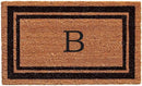 Calloway Mills 152963672B Black Border 36" x 72" Monogram Doormat Letter (B) by CozyNest Decor