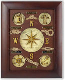 SAILINGSTORY Nautical Wall Decor Knot Board Frame Maritime Decor Coastal Compass Decor by CozyNest Decor