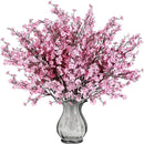 Sggvecsy 6 Pcs Babys Breath Artificial Flowers Gypsophila Bouquets Bulk Real Touch Fake Silk Flowers for Home Wedding DIY Floral Arrangement Kitchen Table Centerpiece Festival Decoration (Pink) by CozyNest Decor
