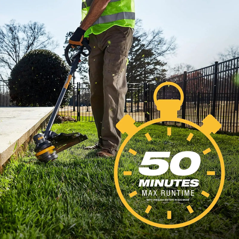 Cat DG610 60V 15” Brushless String Trimmer Cordless with Dual Line Bump Feed Head, Edger with Quick Line Load, Weed Trimmer with ECO Mode for Extended Runtime – Battery & Charger Included, photo 3 of 6