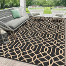 HEBE Outdoor Rug Waterproof 6x9, Reversible Plastic Straw Rug RV Camping Rug, Indoor Outdoor Patio Mat Clearance, Outside Carpet for Porch,Deck,Camper,Balcony,Backyard,Picnic by GreenHaven Gardens