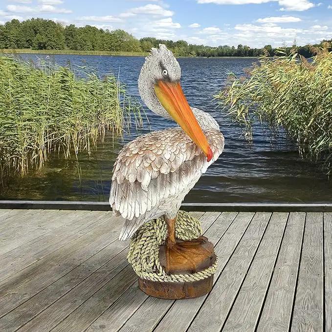 Design Toscano Ocean Side PIER 51 Pelican Statue, photo 9 of 10
