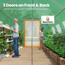 KING BIRD Premium 20x10x6.6FT Greenhouse for Outdoors, Large Walk-in Heavy Duty Galvanized Steel Frame, Mesh Door Screen Window Upgraded Zipper Tunnel Hoop for Garden Plant Winter, Green by GreenHaven Gardens