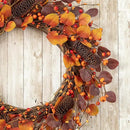 Glitzhome 22" D Fall Eucalyptus Berry Wreath, Artificial Wreaths Rustic Hanging Ornaments for Fall Front Door Wall Decor by CozyNest Decor