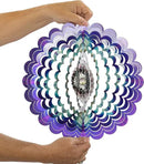 VP Home Floral Burst Mandala Kinetic Wind Spinner for Yard and Garden Wind Spinner Outdoor Metal Large Hanging Mandala Decor 3D Garden Art Wind Sculpture Spinners by GreenHaven Gardens