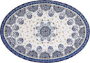Bico Blue Talavera Ceramic 16 inch Oval Platter, Microwave & Dishwasher Safe by CozyNest Decor
