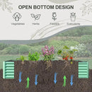Domi Raised Garden Beds Outdoor, 8x4x1.5Ft Thickening Tall Metal Rectangular Deep Root Box Planter for Vegetables, Flowers, Herbs, and Succulents 1.5" Deep w/ 342 Gallon Capacity - Green by GreenHaven Gardens