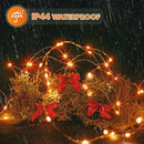 Twinkle Star 4 Pack Outdoor Solar String Lights, Total 160FT 480 LED Solar Powered Christmas Decorative Fairy Lights with 8 Modes, Waterproof Light for Xmas Patio Yard Wedding Party, Orange by GreenHaven Gardens