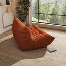Bean Bag Chairs for Adults Giant Bean Bag Chair， 2 Seater with Memory Foam Filled Fireside Chair, Lazy Sofa Lounge Floor Sofa for Living Room, Bedroom, Office, No Assembly Required. (Orange) by CozyNest Decor