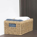 CENBOSS Wicker Baskets (Medium, Seagrass, 1PC) Rattan Storage Baskets for Shelves, Woven Seagrass Holder by CozyNest Decor